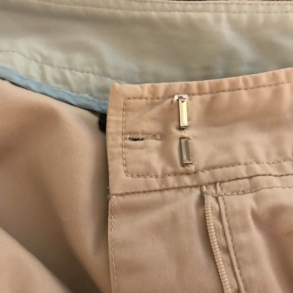 Venezia Straight Denim Midi Skirt Plus Sz18 Beige Slit Back Pockets Used - Picture 5 of 16